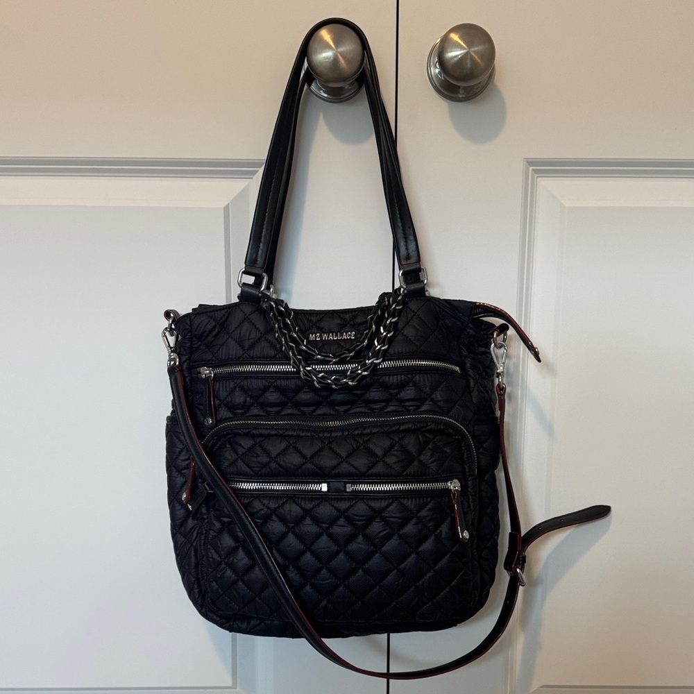 Unique MZ Wallace Black Quilted Shoulder Bag